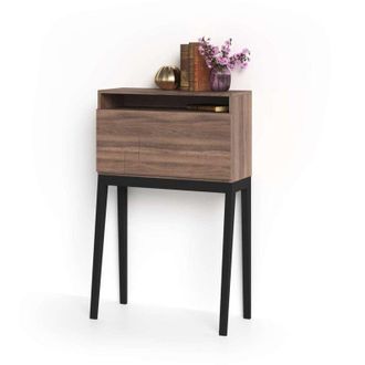 HERDASA Herdasa - Mesa Estudio Para Colgar Mod-630 Acabado Nogal, 39 X 75 X 117 Cm (fondo X Ancho X Alto)