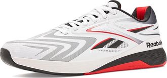 Reebok Nano X5 Edge Cross Training Shoes White/Black/Sport Red : Mens 12 - Womens 13.5 Medium, Textile