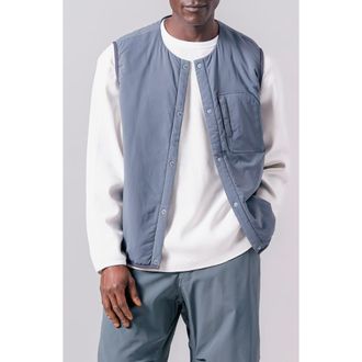 Snow Peak Flexible Insulated Water Repellent Vest in Charcoal at Nordstrom, Size X-Large