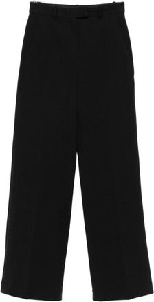 Circolo 1901 Cashmere Touch Broek - Dames - Wijde Broeken - Zwart - 2XS - Katoen - Broeken