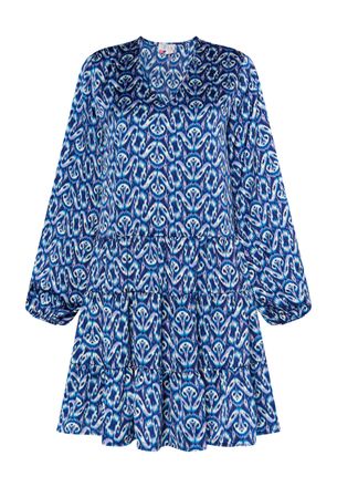 Izia Jurk Dames Blauw Veelkleurig