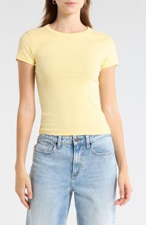 Abound Short Sleeve Baby T-Shirt in Yellow Begonia at Nordstrom Rack, Size X-Small