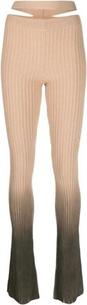 ADĀMO Andrea Adamo 1266 Vulcano Knit Flare Pants - Dames - Wijde Broeken - Veelkleurig - S - Polyester - Broeken