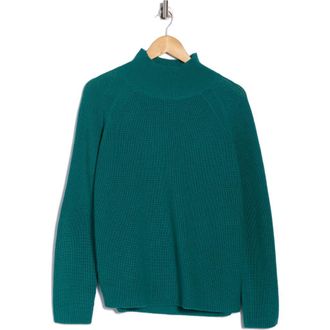Eileen Fisher Raglan Sleeve Merino Wool Turtleneck Sweater in Evergreen at Nordstrom Rack, Size Xx-Small