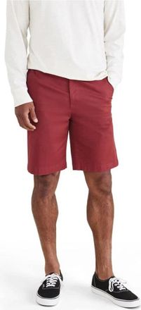 Dockers Supreme Flex Ultimate Shorts Mens Burgendy Stretch Zip Fly UPS1029