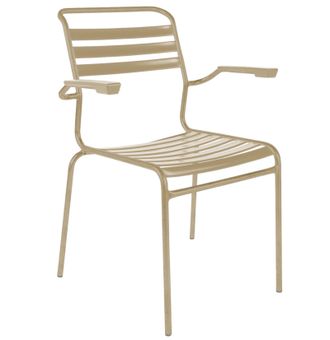 Schaffner L&auml;ttli-Stuhl S&auml;ntis mit Armlehnen Feuerverzinkt