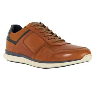 Dune London Torben leren sneakers voor heren (Tan)
