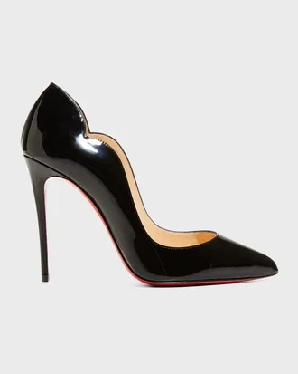 Christian Louboutin 100mm Hot Chick Patent High-Heel Pumps