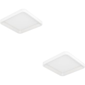 Loops 2 PACK White Square Ceiling Light - Stylish Indoor Illumination Rooms