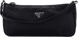 Prada Pochette Shoulder Bag Tessuto Small hobo bag - Zwart