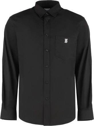 Burberry Black Regular Logo Shirt