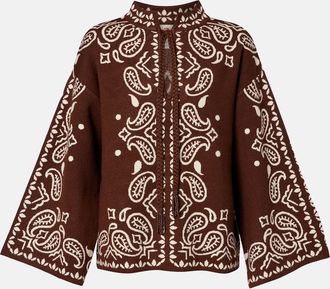 Farm Rio Paisley knitted top