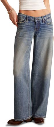 Lucky Brand Ultra Low Rise Baggy Wide Leg Jeans in Get Low Wash at Nordstrom, Size 26 32