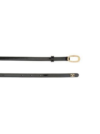 Valentino Garavani Calf Leather Belt - Black