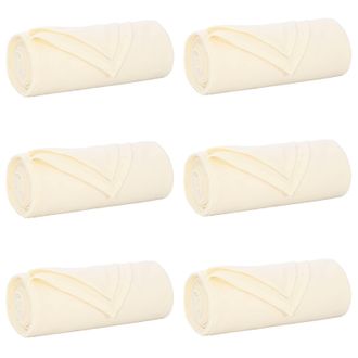 vidaXL Mantitas De Sof&aacute; 6 Pcs Crema 170 X 130 Cm Lana Vidaxl