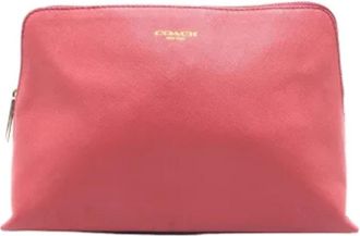 Coach Pre-owned Leather pouches - Dames - Vintage Clutch - Roze - ONE Size - Leer - Vintage