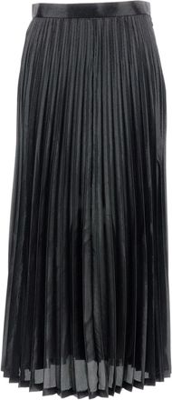 Junya Watanabe Midi-Length Pleated Skirt With Structured Silhouette
