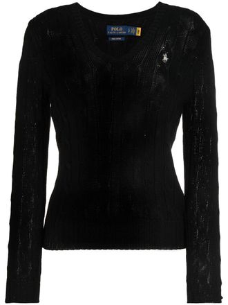Polo Ralph Lauren Kabelgebreide trui - Zwart