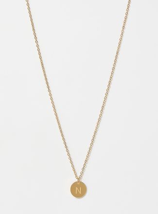 Simons Womens Alphabet character medallion chain