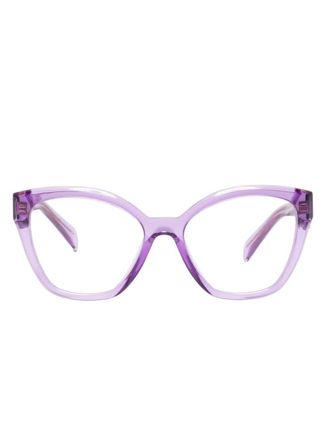 Prada Bril met gegraveerd logo - Paars
