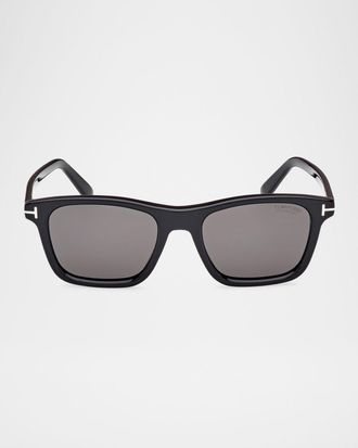 Tom Ford Men & apos;s Barron Acetate Square Sunglasses
