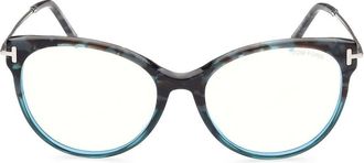 Tom Ford Eyewear Bril met cat-eye montuur - Grijs