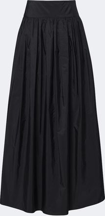 Max Mara Falda larga de tafet&aacute;n fruncida