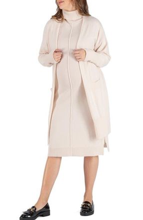 Cache Coeur Cashmere maternity cardigan Laurie in Sand at Nordstrom, Size X-Large