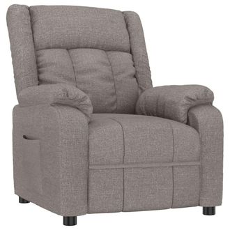 vidaXL Sill&oacute;n Reclinable De Tela Gris Taupe Vidaxl