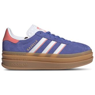 adidas Kids Originals Gazelle Bold - Girls Grade School Shoes Real Lilac/Ftwr White/Gold Met Size 05.5