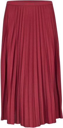 Lacoste Womens Waist Flowing Pleated Skirt in Red - Size X-Small