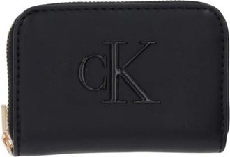 Calvin Klein Elegante Portemonnee met Ritssluiting - Dames - Portefeuilles - Zwart - ONE Size - Accessoires