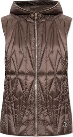 Rick Owens Vest - Dames - Bodywarmers - Bruin - S - Leer - Jassen