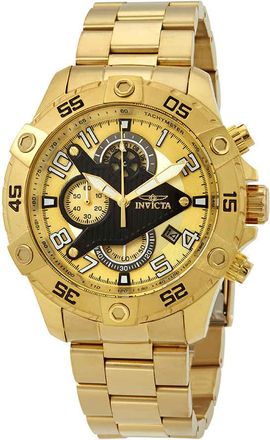 Invicta S1 Rally Chronograph Gold Dial Mens Watch 26098