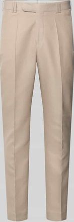 Wilvorst Anzughose mit B&uuml;gelfalte und Eingrifftaschen in Beige, Gr&ouml;&szlig;e 102