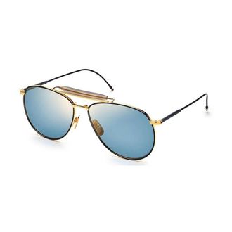 Thom Browne Sunglasses, unisex, Yellow, Size: ONE SIZE Titanium Frame Sunglasses