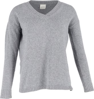 Anine Bing V-Neck Sweater in Grey Wool