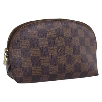 Louis Vuitton Pre-owned Cosmetic Pouch - Dames - Vintage Accessoires - Bruin - ONE Size - Leer - Vintage