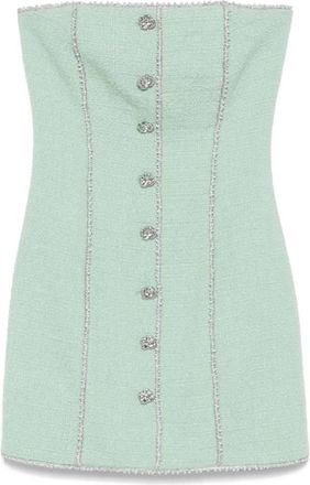 Rotate Boucle Strapless Mini Dress, Brand Size 36 ( US Size 2 )