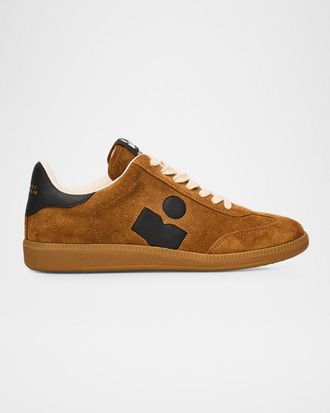 Isabel Marant Bryce Mixed Leather Low-Top Sneakers