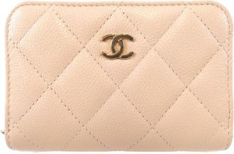 Chanel Pink Grained Calfskin Coin Purse/Coin Case (Pre-Owned)