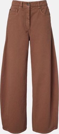 Brunello Cucinelli Jeans a gamba larga con monili