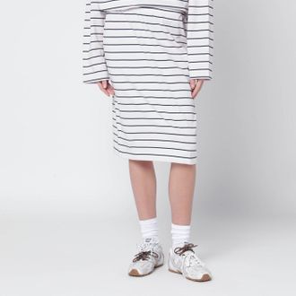 Rotate Lilac striped pencil skirt