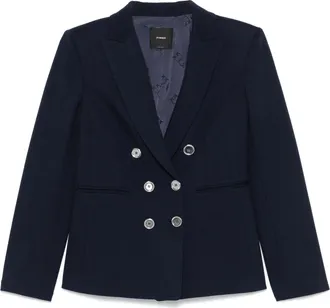 Pinko Alexia Double-Breasted Viscose/Polyamide Blazer