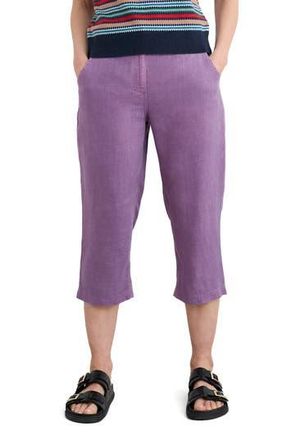 Seasalt Cornwall Brawn Point Linen Crop Pants in Light Damson at Nordstrom Rack, Size 12