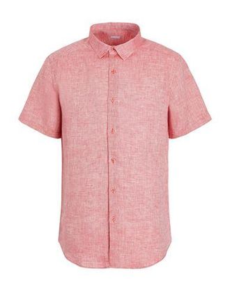 8 by YOOX LINEN S/SLEEVES REGULAR-FIT SHIRT