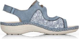Remonte Sportieve sandaal met uitneembaar voetbed - Dames - Sandalen - Blauw - 37 EU - Denim - Schoenen