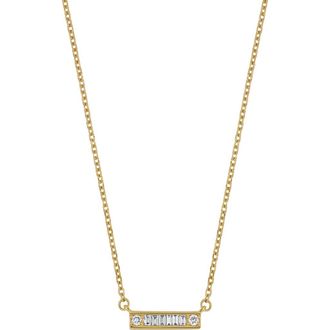 Bony Levy Gatsby Diamond Bar Pendant Necklace in 18K Yellow Gold at Nordstrom Rack