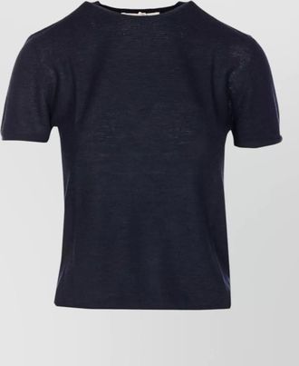 Lisa Yang cashmere crew neck short sleeve knitted top