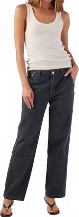 Amo Billie Field Pant In Pewter Amo